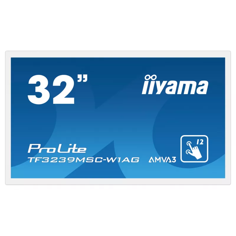 Monitor iiyama ProLite TF3239MSC-W1AG 31,5 Zoll (80 cm) Full HD 1920x1080 LED Touchscreen AMVA3 Weiß
