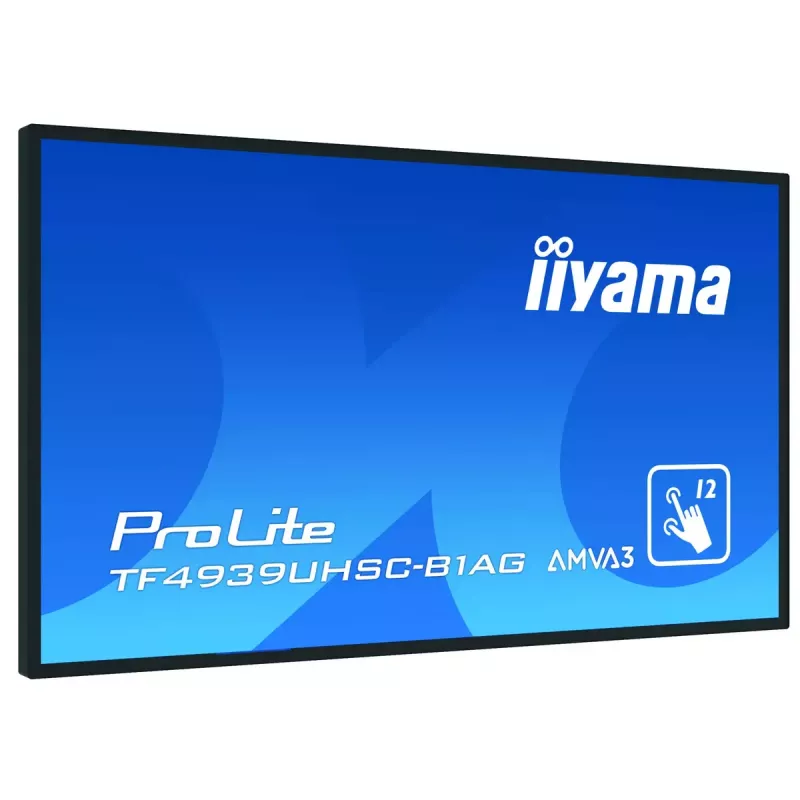 iiyama ProLite TF4939UHSC-B1AG Computer-Monitor 124,5 cm (49 Zoll) 3840 x 2160 Pixel 4K Ultra HD LED Touchscreen Multi-user Schwarz