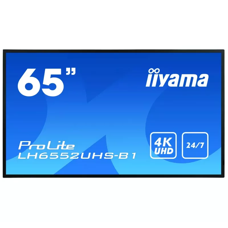 Digital-Signage-Display IIYAMA LH6552UHS-B1 64,5 Zoll IPS 4K 3840x2160 500 cd/m² Android 8.0 24/7 Schwarz