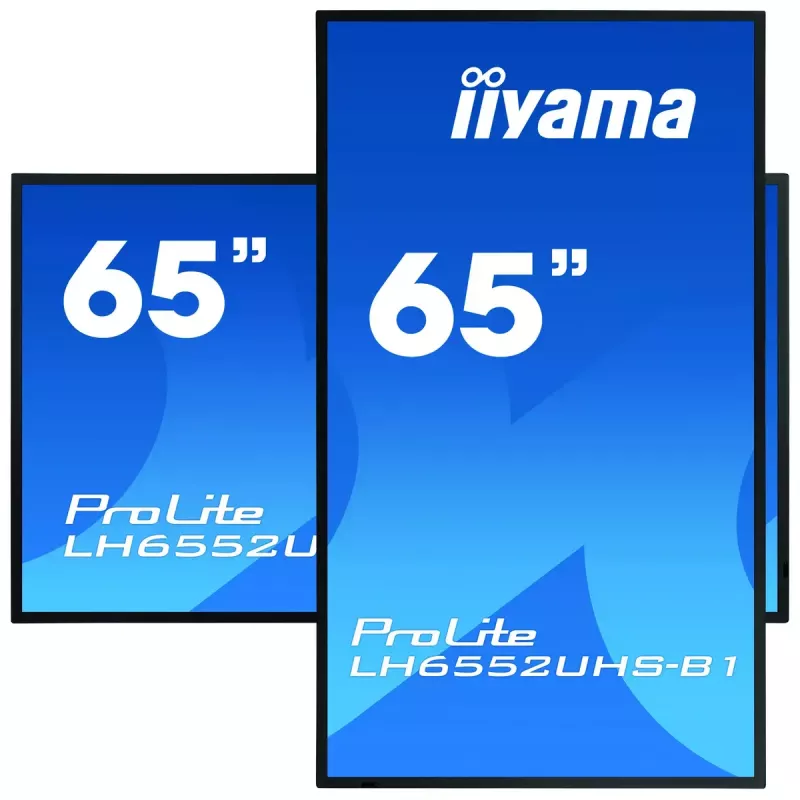 Digital-Signage-Display IIYAMA LH6552UHS-B1 64,5 Zoll IPS 4K 3840x2160 500 cd/m² Android 8.0 24/7 Schwarz