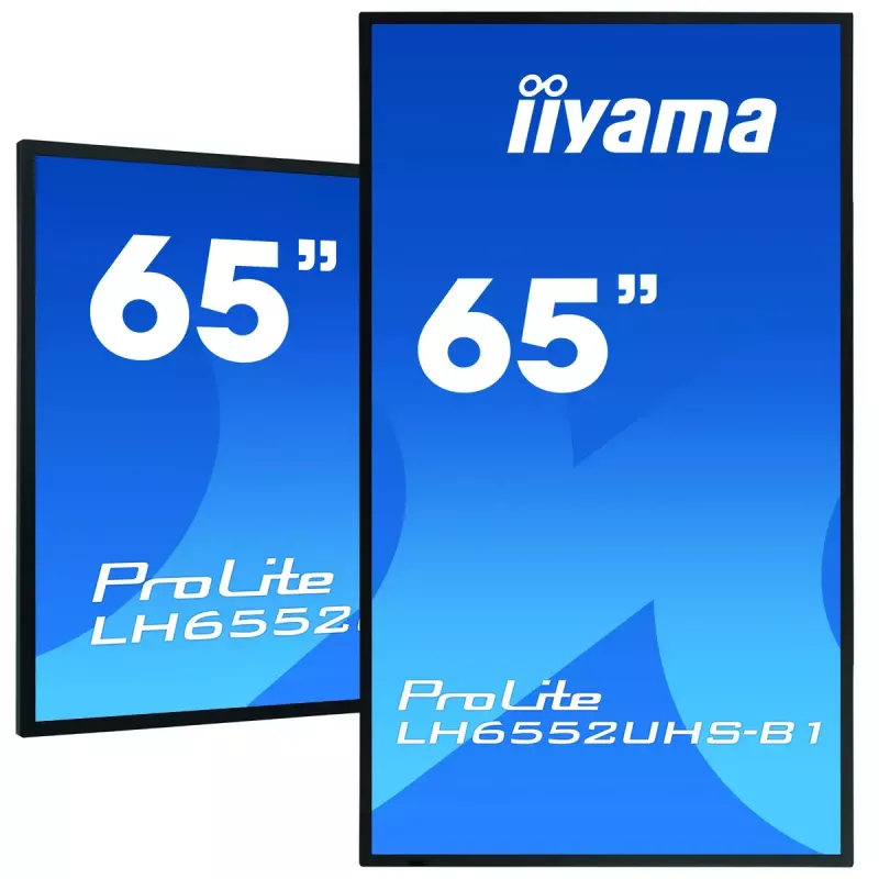 Digital-Signage-Display IIYAMA LH6552UHS-B1 64,5 Zoll IPS 4K 3840x2160 500 cd/m² Android 8.0 24/7 Schwarz