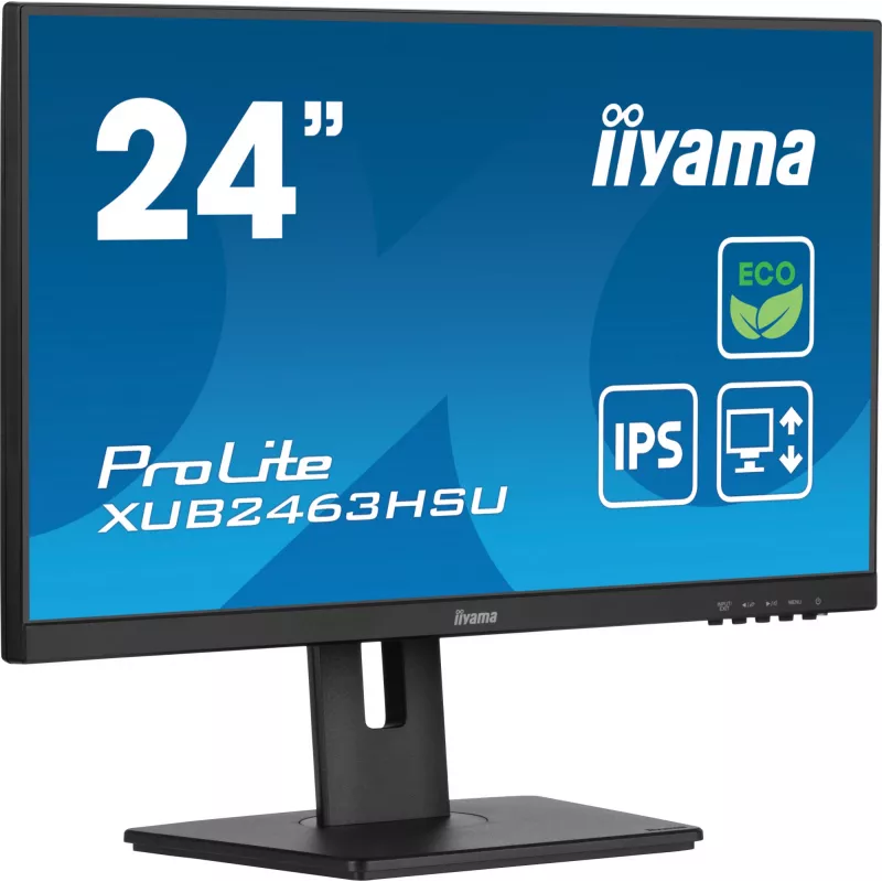 iiyama ProLite XUB2463HSU-B1 Computermonitor 60,5 cm (23,8 Zoll) 1920 x 1080 Pixel Full HD LED Schwarz