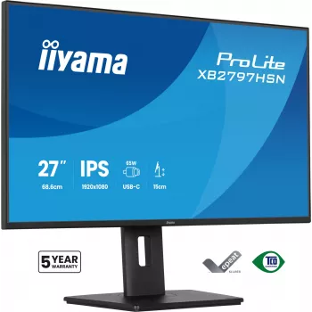iiyama ProLite XB2797HSN-B1 Computermonitor 68,6 cm (27 Zoll) 1920 x 1080 Pixel Full HD LCD Schwarz