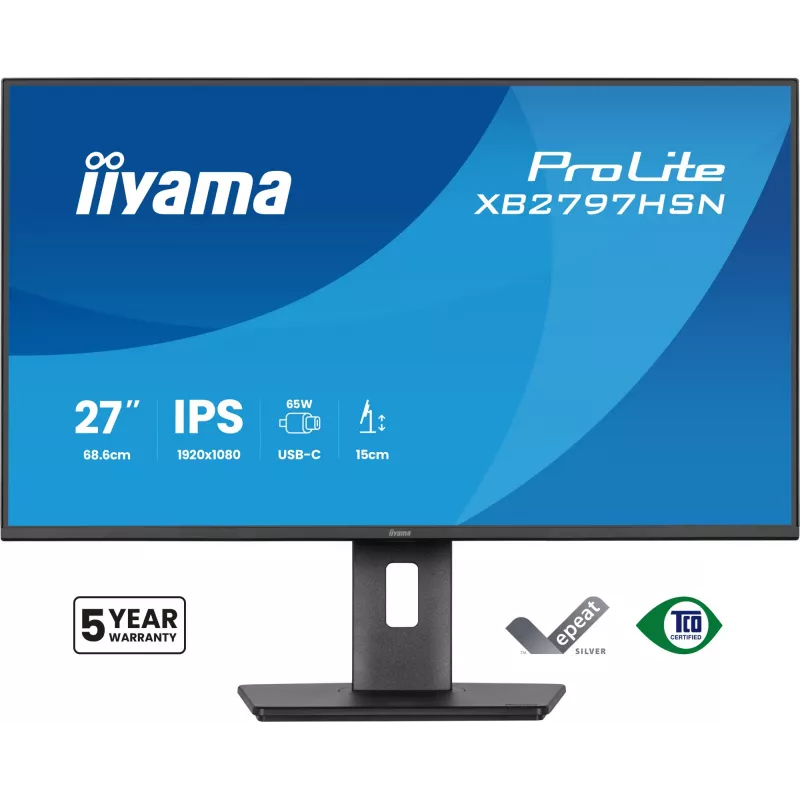 iiyama ProLite XB2797HSN-B1 Computermonitor 68,6 cm (27 Zoll) 1920 x 1080 Pixel Full HD LCD Schwarz