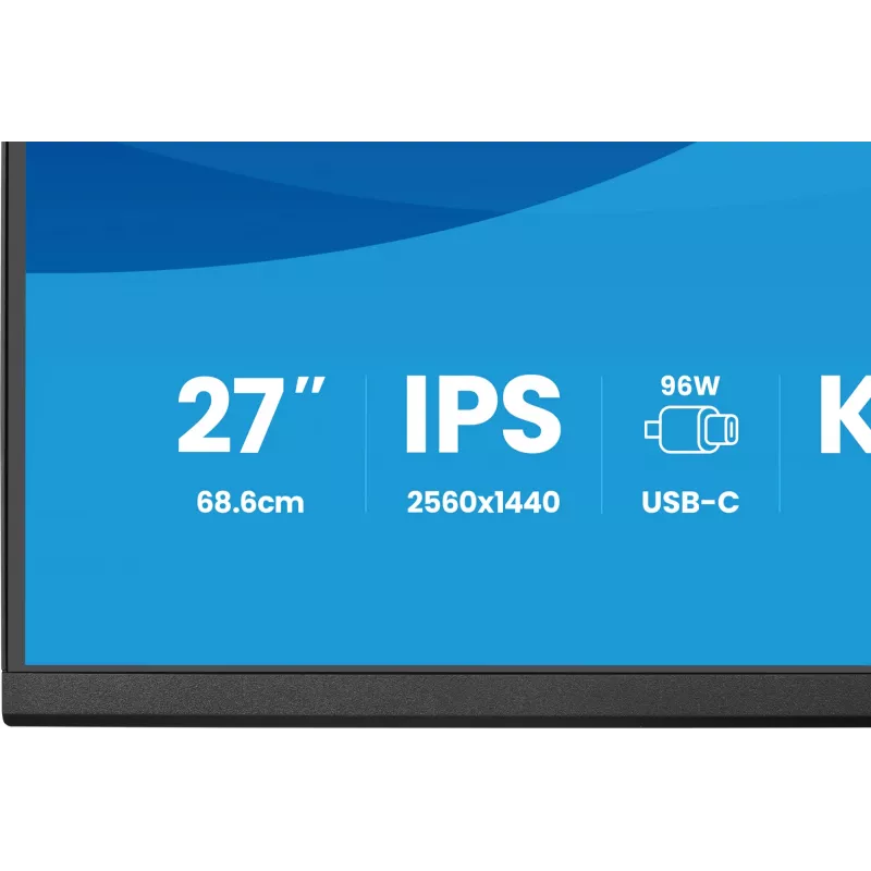 Computermonitor IIYAMA ProLite XB2797QSNP-B1 68,6 cm (27 Zoll) 2560×1440 QHD LED, 16:9, matt, Lautsprecher, USB 3.2 Hub, höhenverstellbar, VESA