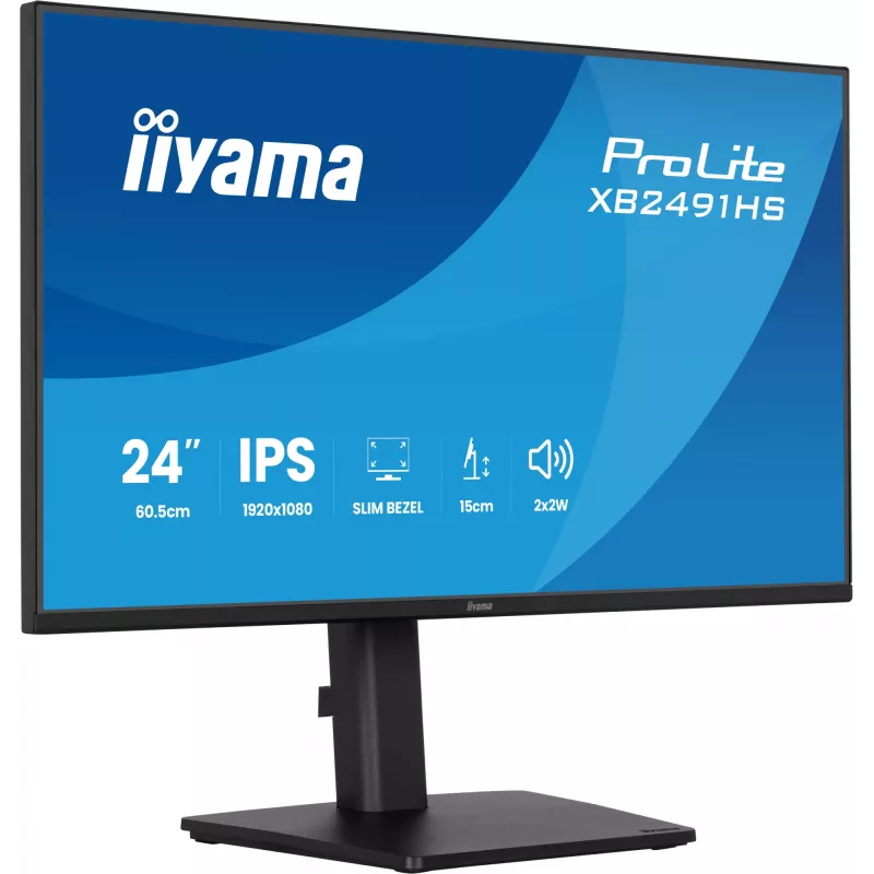 Monitor IIYAMA XB2491HS-B1 60,5 cm (23,8 Zoll) 16:9 IPS mit HDMI, DisplayPort und integrierten Lautsprechern