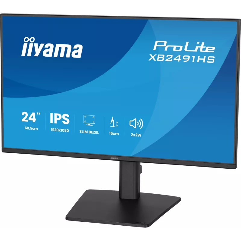 Monitor IIYAMA XB2491HS-B1 60,5 cm (23,8 Zoll) 16:9 IPS mit HDMI, DisplayPort und integrierten Lautsprechern