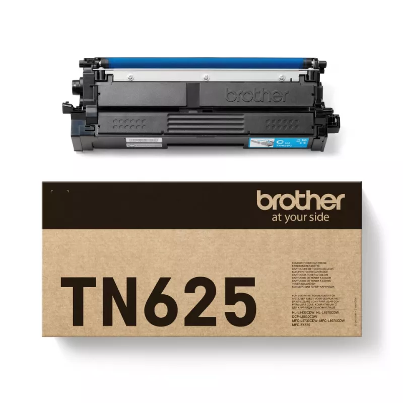 Tonerkartusche Brother TN-625C Cyan, Original, Reichweite 1800 Seiten, 1 Stk.