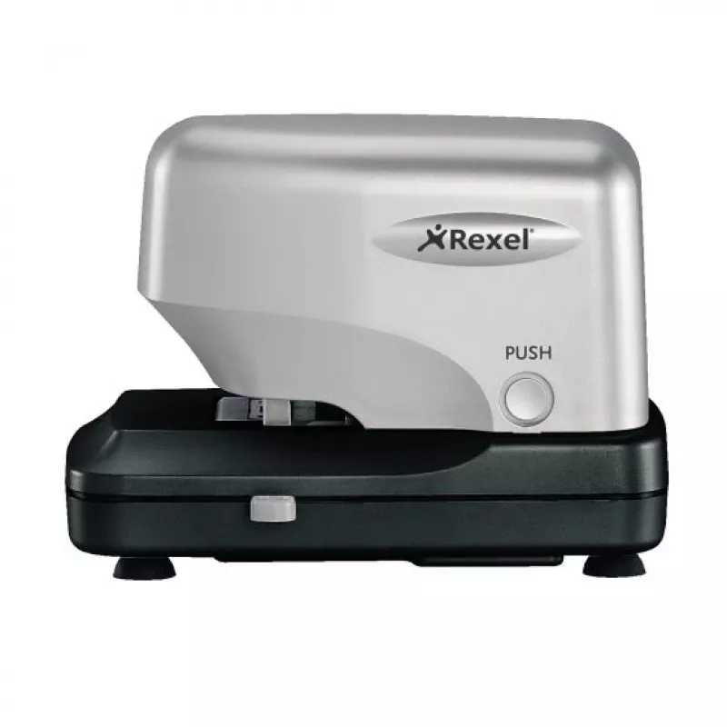 Rexel Stella30 Elektrischer Patronenhefter Silber/Schwarz, 30 Blatt, 5000 Heftklammern, Schwarz, Silber, 215 mm, 196 mm, 138 mm