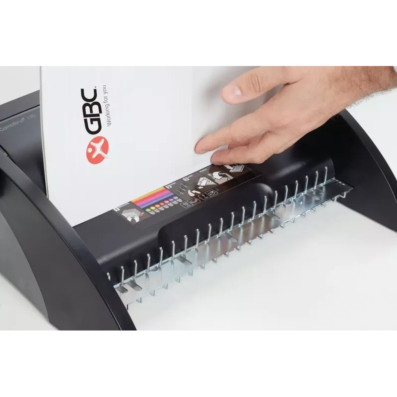 GBC Bindegerät CombBind® C110, Kammbindegerät, Manuell, 195 Blatt, Schwarz