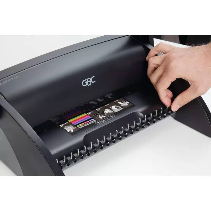 GBC Bindegerät CombBind® C110, Kammbindegerät, Manuell, 195 Blatt, Schwarz