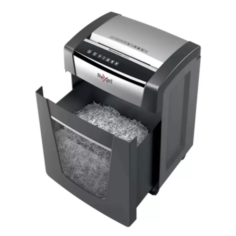 Rexel M515 Aktenvernichter Mikroschnitt 60 dB 23 cm Schwarz, Silber