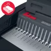 GBC CombBind® CB25E Elektrische Bindemaschine, Kammbindemaschine, Elektrisch, 390 Blatt, Schwarz, Rot