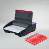 GBC CombBind® CB25E Elektrische Bindemaschine, Kammbindemaschine, Elektrisch, 390 Blatt, Schwarz, Rot