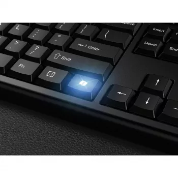 Kensington KM270 EQ Wiederaufladbares Desktop-Set – Kabellos, Kabellos, RF Wireless + Bluetooth, Membran, QWERTZ, Schwarz, Maus im Lieferumfang