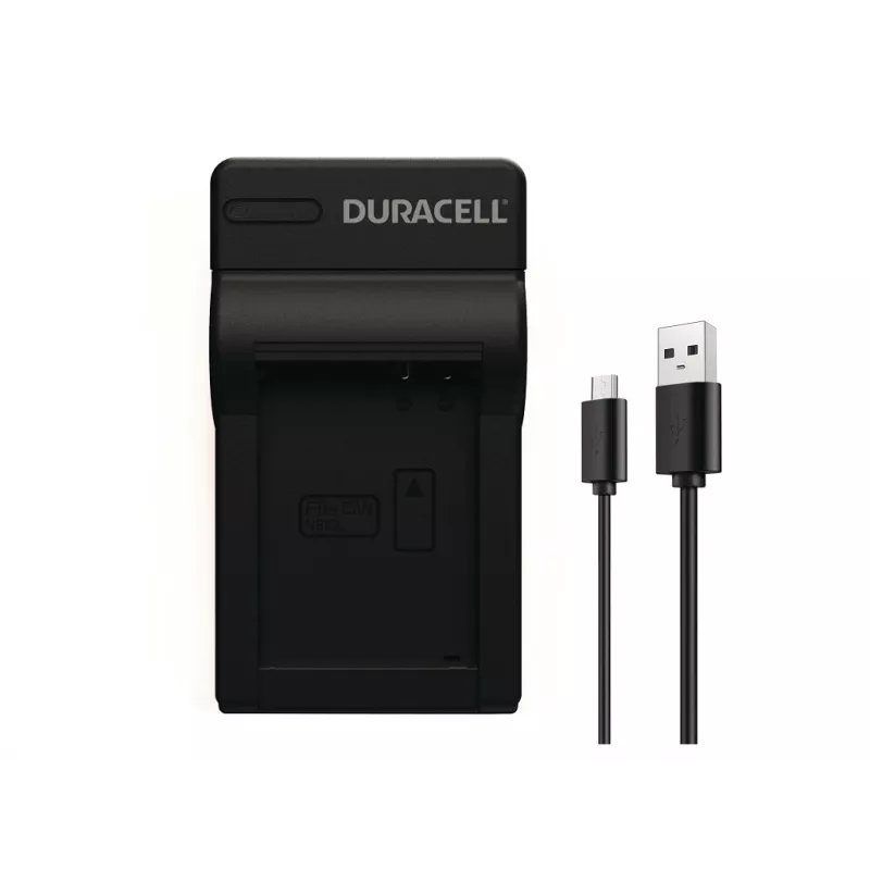 Duracell Digitalkamera-Akkuladegerät, USB, Innenraum-Ladegerät, Canon NB-10L, Schwarz, 5 V, 5 V