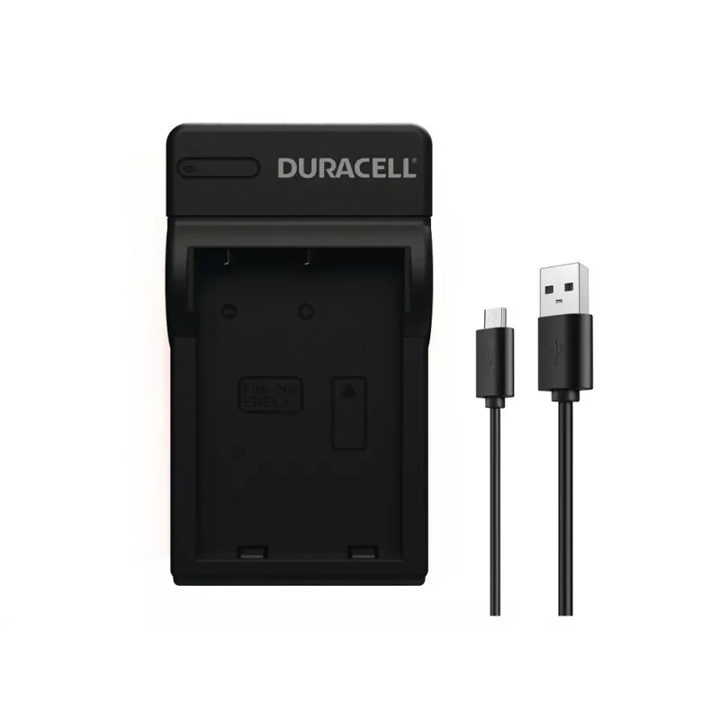 Duracell Ladegerät für Digitalkamera-Akku, USB, Innenakku-Ladegerät, Nikon EN-EL9, Schwarz, 5 V, 5 V