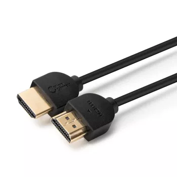 Microconnect 4K HDMI-Kabel schlank 1m, 1 m, HDMI Typ A (Standard), HDMI Typ A (Standard), 4096 x 2160 Pixel, 3D, Schwarz