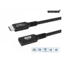Microconnect USB3.2CC2EX USB-Kabel USB4 Gen 2x2 2 m USB C Schwarz