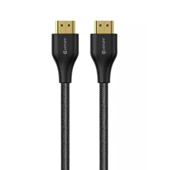 eSTUFF HDMI 2.1-Kabel 8K 2m, 2 m, HDMI Typ A (Standard), HDMI Typ A (Standard), 7680 x 4320 Pixel, 3D, Schwarz