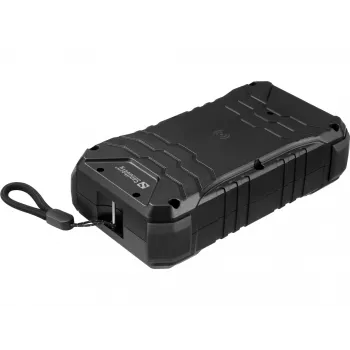 Sandberg Survivor Powerbank 27000 PD65W, 27000 mAh, Power Delivery, Quick Charge 3.0, kabelloses Laden, Schwarz