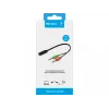Sandberg Headset-Adapter (mobil) PC, 2 x 3,5 mm, Stecker, 3,5 mm, Buchse, Schwarz