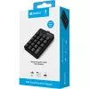 Sandberg USB Kabelgebundenes numerisches Tastenfeld, USB, 19, Laptop/PC, 1,5 m, Schwarz