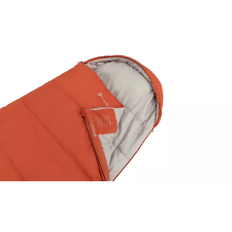 Schlafsack Outwell 230477 Erwachsener halbrechteckig Polyester 2250×850 mm 1,8 kg orange