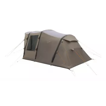 Tunnelzelt Easy Camp Senja 4 Air – 4 Personen, Hartrahmen, 3000 mm wasserdichtes Überzelt, 460×260×195 cm, braun