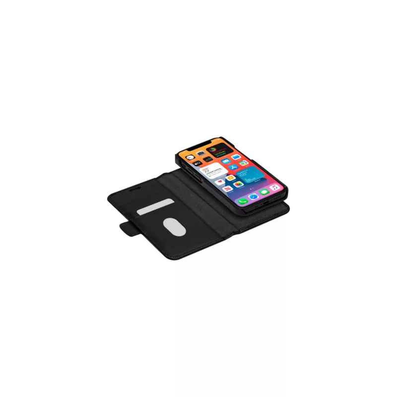 Wallet Case dbramante1928 Lynge für iPhone 12 mini 5,4 Zoll – Schwarz, 3 Kartenfächer