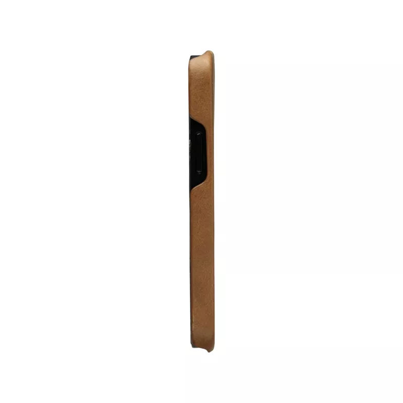 Wallet Case dbramante1928 Lynge für iPhone 12 mini (5,4 Zoll) – Tan, 3 Kartenfächer, Tischständer