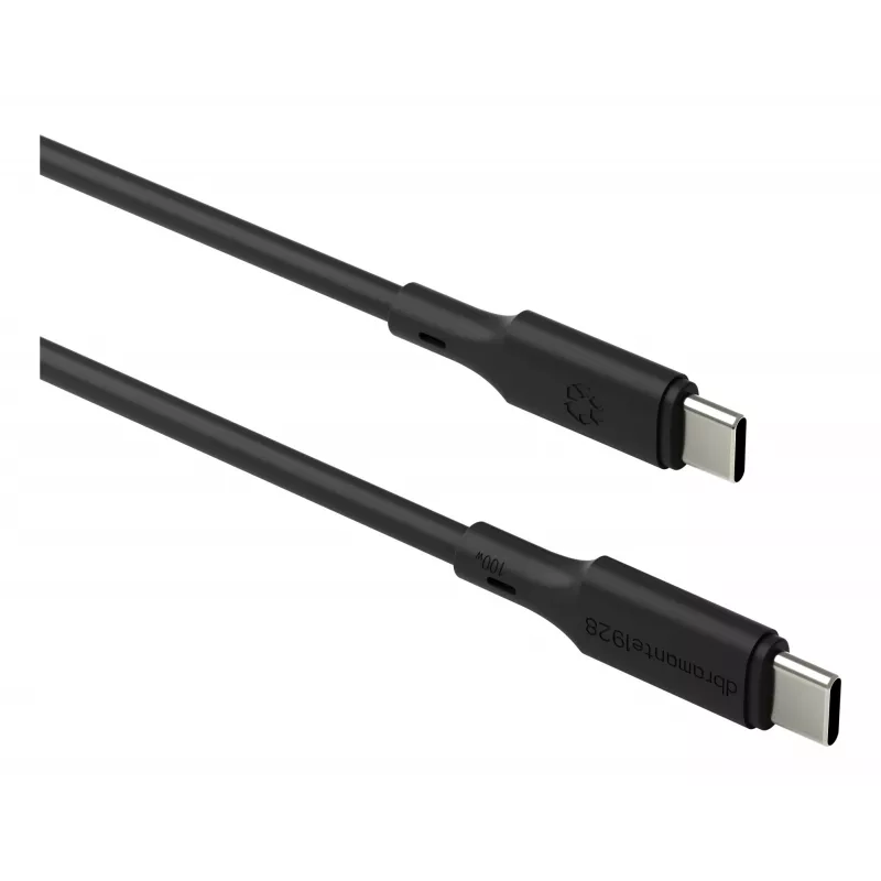 dbramante1928 Bulk - IT - Kabel - 3m USB-C/USB-C 100W - Schwarz, 3 m, USB C, USB C, USB 2.0, 0,48 Gbit/s, Schwarz