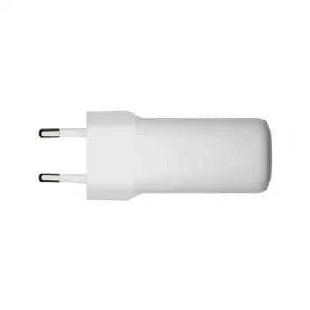 Wandladegerät d bramante re-charge Pro — 2× USB-C 25W, 110–240V, Weiß