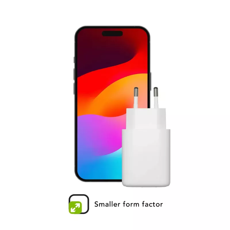 Wandladegerät d bramante re-charge Pro — 2× USB-C 25W, 110–240V, Weiß