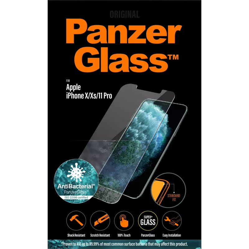 PanzerGlass® Displayschutz iPhone 11 Pro | Xs | X | Standard Fit
