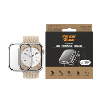 PanzerGlass® Ganzkörper-Schutzglas Apple Watch Series 9 | 8 | 7 | 45 mm | Transparent