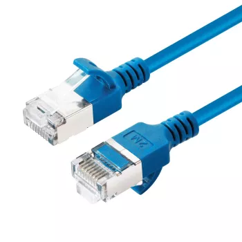 Microconnect V-FTP6A005B-schlank Netzwerkkabel Blau 0,5 m Cat6a U/FTP (STP)