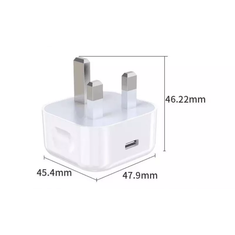 eSTUFF Home Charger USB-C PD 3A 20W, UK-Stecker - Weiß