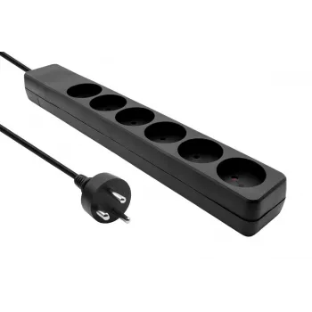 Microconnect MC-GRU0607DKB Stromverlängerung 7 m 6 AC-Steckdose(n)