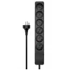 Microconnect MC-GRU0607DKB Stromverlängerung 7 m 6 AC-Steckdose(n)
