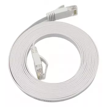 Microconnect V-UTP6A10W-FLAT-LSZH Netzwerkkabel Weiß 10 m Cat6a U/UTP (UTP)