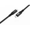 Microconnect USB4CC1-240W-80GBPS USB-Kabel USB4 Gen 3x2 1 m USB C Schwarz