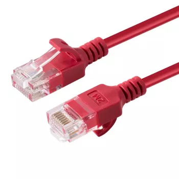 Microconnect V-UTP6A0015R-schlank Netzwerkkabel Rot 0,15 m Cat6a U/UTP (UTP)