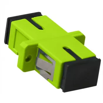 ACT Glasfaser SC-SC Simplex-Adapter Multimode OM5, SC/SC, Grün, Multimode, Zirkonkeramik, OM5, 1 Stk.