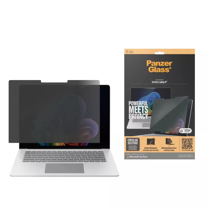 PanzerGlass ® Blickschutz-Displayschutz Microsoft Surface Laptop 7th Edition 15'' | Ultra-Wide Fit
