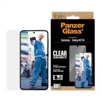 Bildschirmschutz PanzerGlass Ultra-Wide Fit für Samsung Galaxy A57 5G – Klar, kratzfest