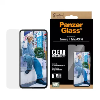 PanzerGlass Displayschutz Ultra-Wide Fit für Samsung Galaxy A37 5G — Klar, kratzfest
