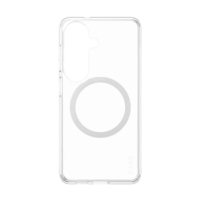 PanzerGlass CARE™ Urban Explorer Hülle für Samsung Galaxy S26 — Transparente Abdeckung mit weißer Qi-Unterstützung