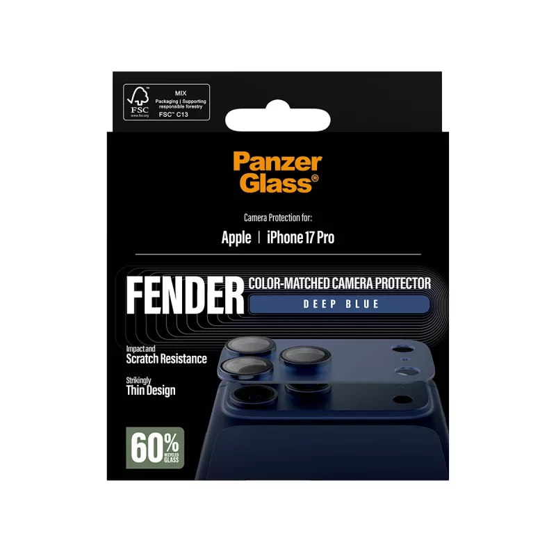 PanzerGlass Fender Deep Blue Kameraschutz für iPhone 17 Pro