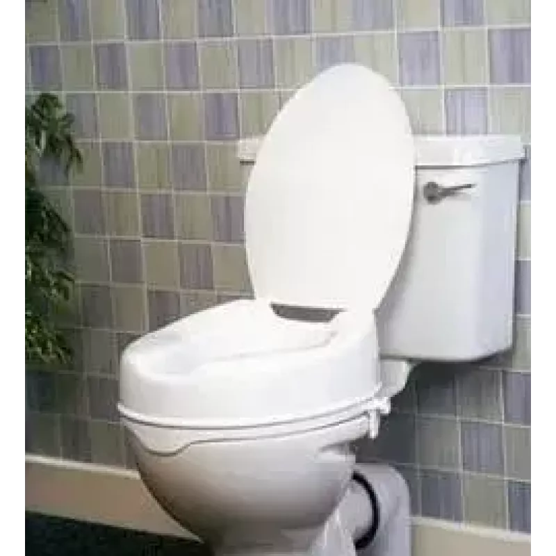 Toilettensitzerhöhung PDS CARE AR-115 AT51202, weiß, höhenverstellbar 150 mm, abschließbar, max. Belastung 180 kg